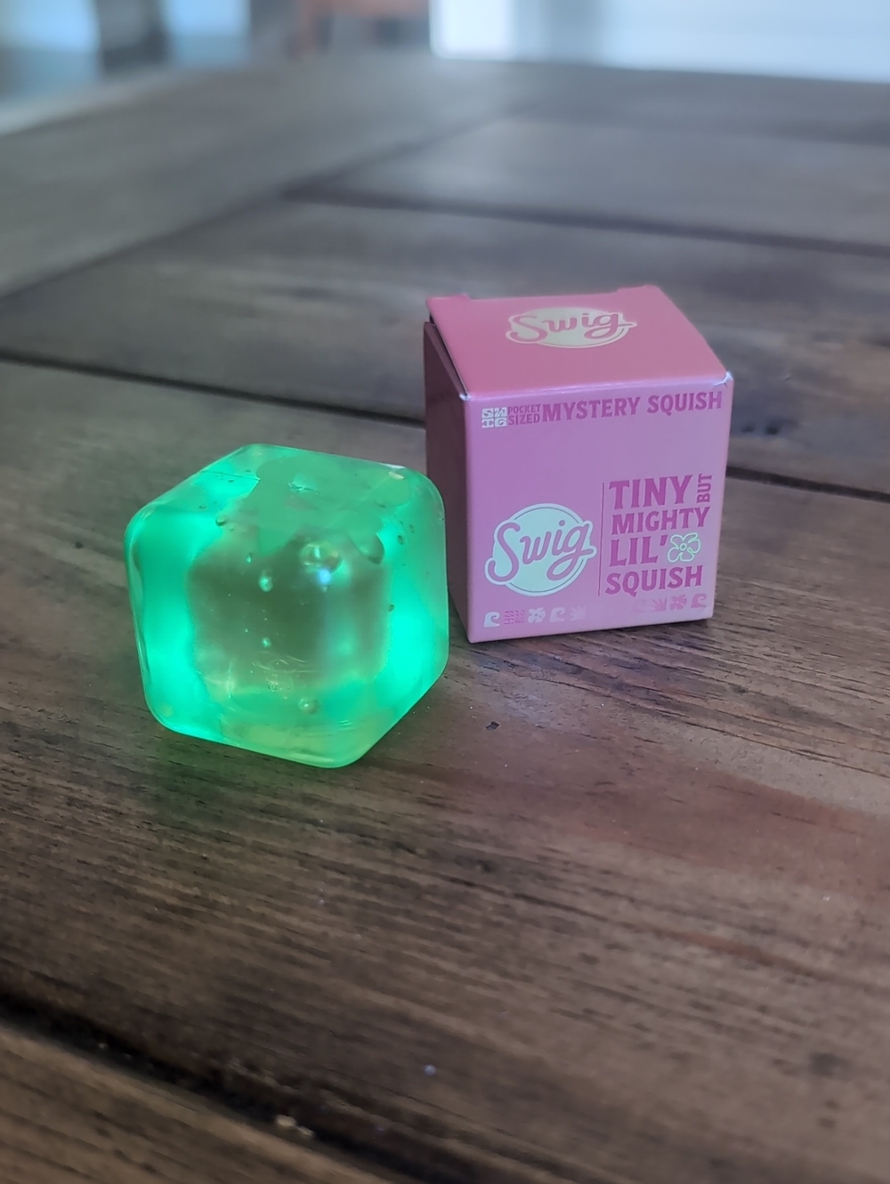 Swig Tiny Mighty Lil' Squish Green Mystery Squish Toy 🍋🟩